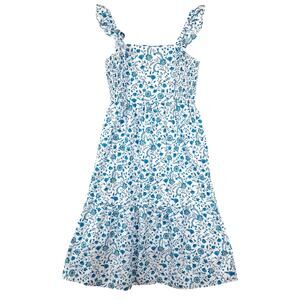 Draper James Blue and White Floral Midi Dress NWT